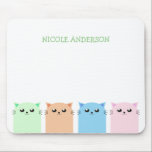 Cute Personalized Cat Lovers Mouse Pad<br><div class="desc">Cute Personalized Cat Lovers Mouse Pad. Perfect gift or item for cat lovers like you.</div>