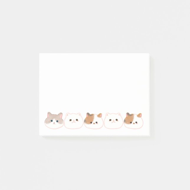 Cute Personalized Cat Lovers Notes (Front)