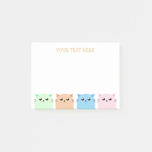 Cute Personalized Cat Lovers Post_it Notes