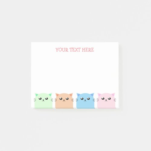 Cute Personalized Cat Lovers Post_it Notes