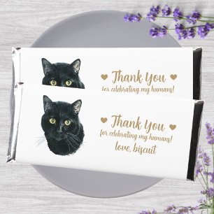 Cute Personalized Cat Wedding  Hershey Bar Favors
