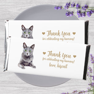Cute Personalized Cat Wedding  Hershey Bar Favors