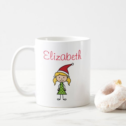 Cute Personalized Christmas Holidays Kids Custom Coffee Mug