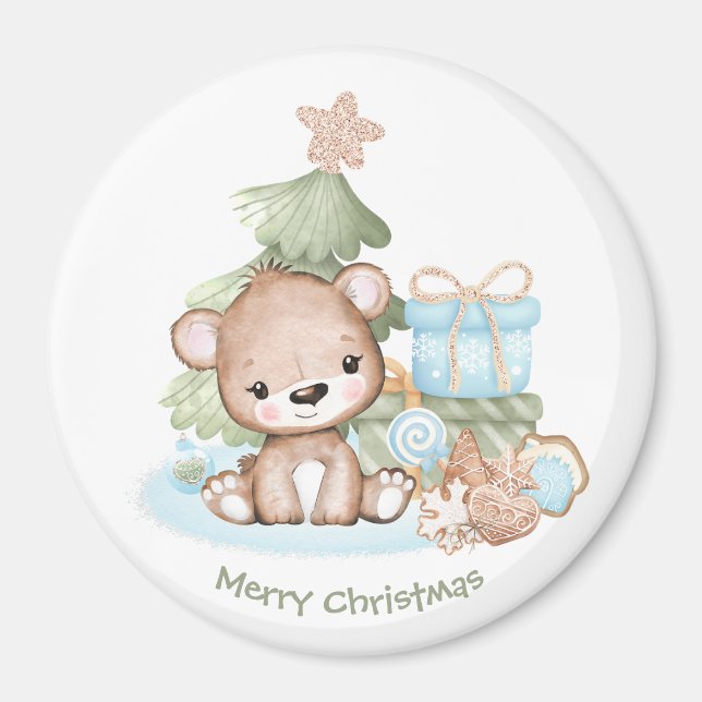 Cute Personalized Christmas Magnet  (Front)