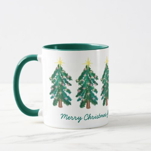 Cute Personalized Christmas Tree Mug