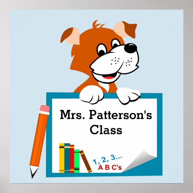 Cute Personalized Classroom Posters (Front)