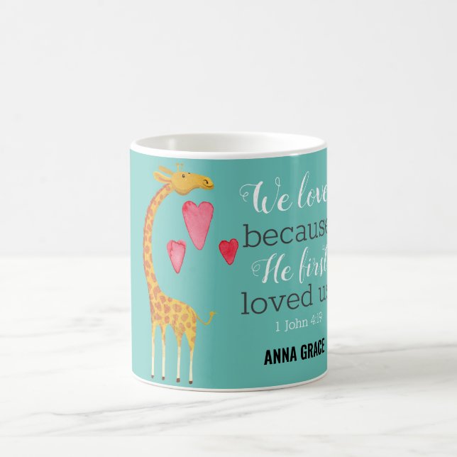 Cute Personalized Coffee Mug (Center)