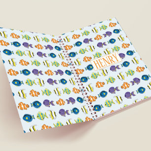 Cute Personalized Colorful Tropical Fish Planner