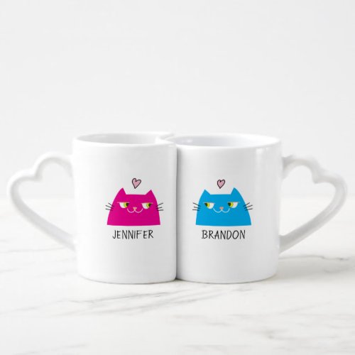 Cute Personalized Couple Coffee Mug Set