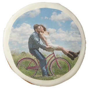 Cute Personalized Couple Photo Sugar Cookie