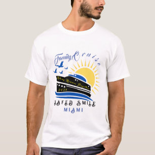 Cute Personalized Cruise Ship Family Trip Sunset T T-Shirt
