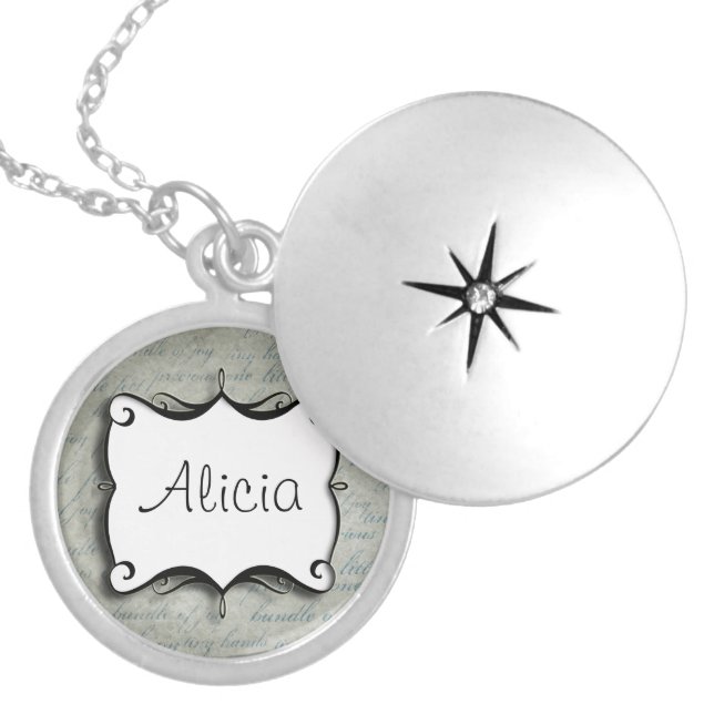 Cute Personalized Custom Name Necklace (Front)