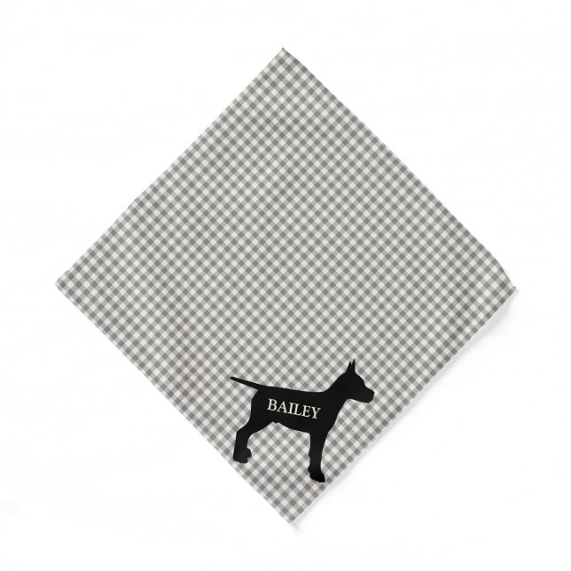  Cute Personalized Custom Pet Name Dog Bandana (Front)