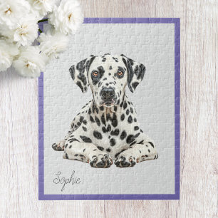 Cute Personalized Dalmatian Jigsaw Puzzle