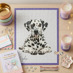 Cute Personalized Dalmatian Jigsaw Puzzle