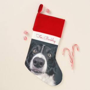 Cute Personalized Dog Pet Photo Christmas Stocking