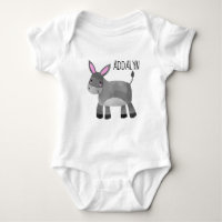 Cute Personalized Donkey Infant Toddler Baby Bodysuit