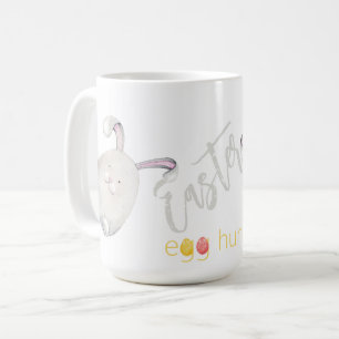 Cute Personalized Easter Egg Hunt Illustration Coffee Mug