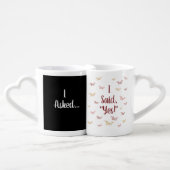 Cute Personalized Engagement Mug Set (Front Nesting)