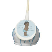 Cute Personalized Ethnic Little Prince Baby Shower Cake Pops (Front)