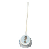 Cute Personalized Ethnic Little Prince Baby Shower Cake Pops (Front)