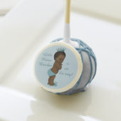 Cute Personalized Ethnic Little Prince Baby Shower Cake Pops (Front Insitu)