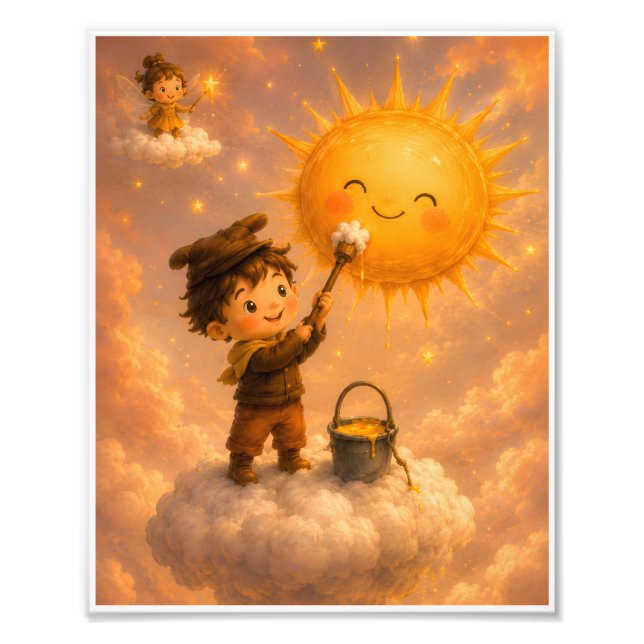 Cute Personalized Family Design Photo Print (Front)
