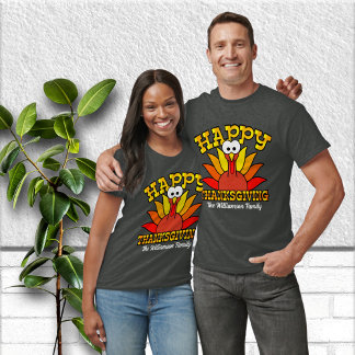 Cute Personalized Family Thanksgiving Shirts