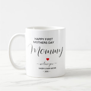 Cute Personalized First Mother's Day coffee Mug