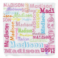 Cute Personalized First Name Pattern on White