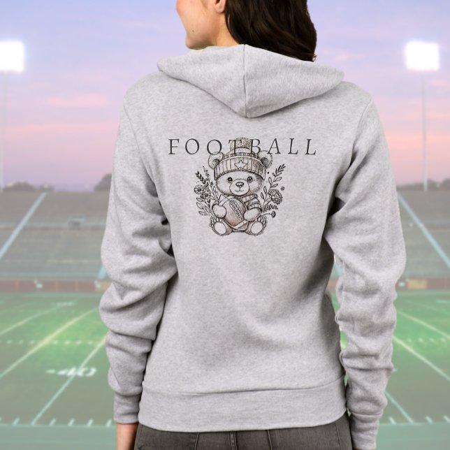 Cute Personalized Football Hoodie (Cute Personalized Football Hoodie (back))