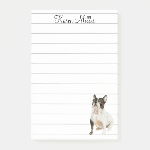 Cute Personalized French Bulldog  Notes