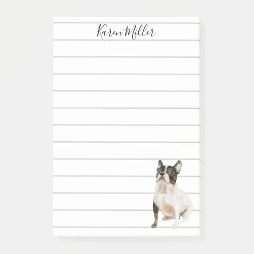 Cute Personalized French Bulldog  Post_it Notes