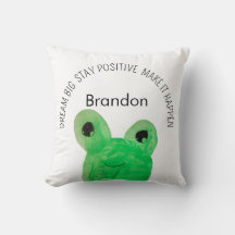 Cute Personalized frog inspirational quote 