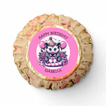 Cute Personalized Girl's Birthday Possum Reese's Peanut Butter Cups