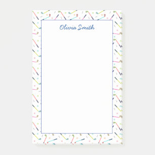 Cute Personalized Golf Pattern Women Post-it Notes