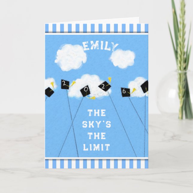 Cute Personalized Graduation Card (Front)