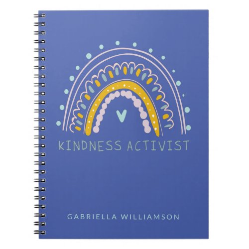 Cute Personalized Inspirational Kindness Quote Notebook