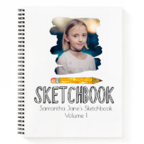Cute personalized kid sketchbook notebook Cute personalized kid sketchbook notebook