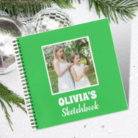 Cute Personalized Kids Photo Sketchbook