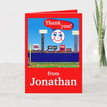 Cute Personalized Kids Sports Thank You Notes by kidssportsfunstuff at Zazzle