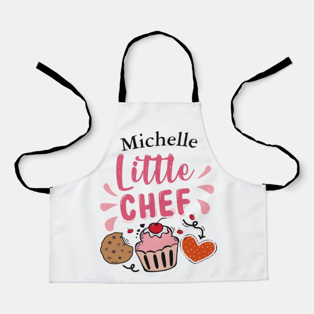 Cute Personalized Little Chef Apron (Front)