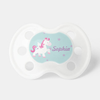 Cute Personalized Magical Unicorn Baby Pacifier