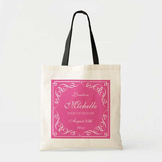 Cute Personalized Maid Of Honor Wedding Tote Bags Zazzle Cute Personalized Maid Of Honor Wedding Tote Bags