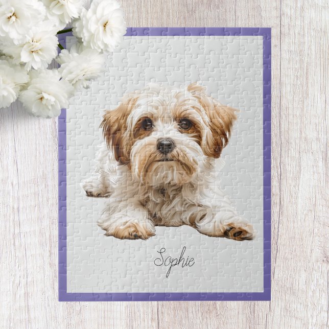 Cute Personalized Maltese Jigsaw Puzzle (Creator Uploaded)