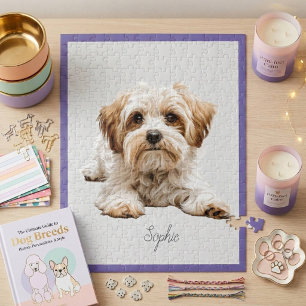 Cute Personalized Maltese Jigsaw Puzzle