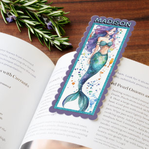 Cute Personalized Mermaid Bookmarks