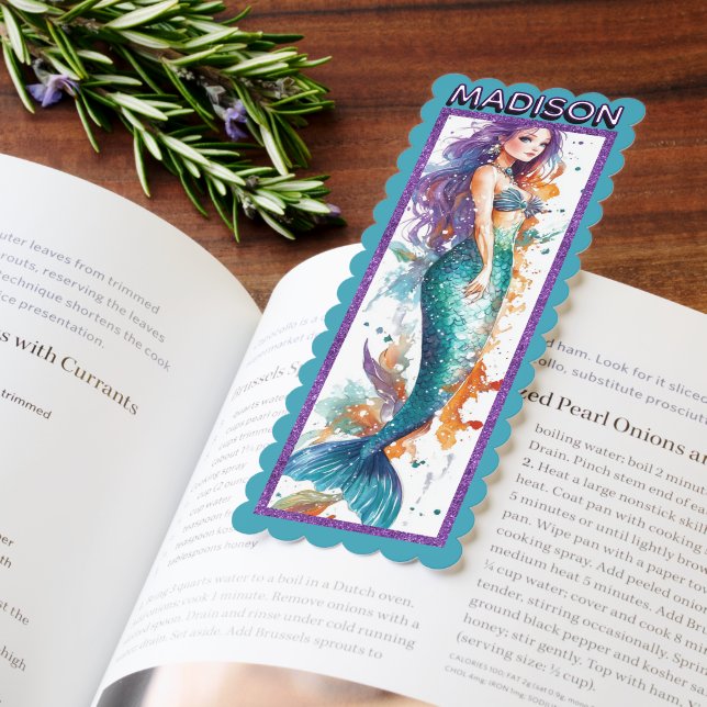 Cute Personalized Mermaid Bookmarks (Book)