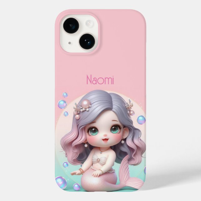 Cute Personalized Mermaid phone case (Back)