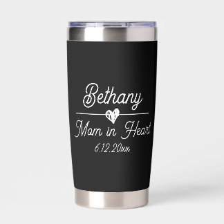 Cute Personalized Mom in Heart Insulated Tumbler
